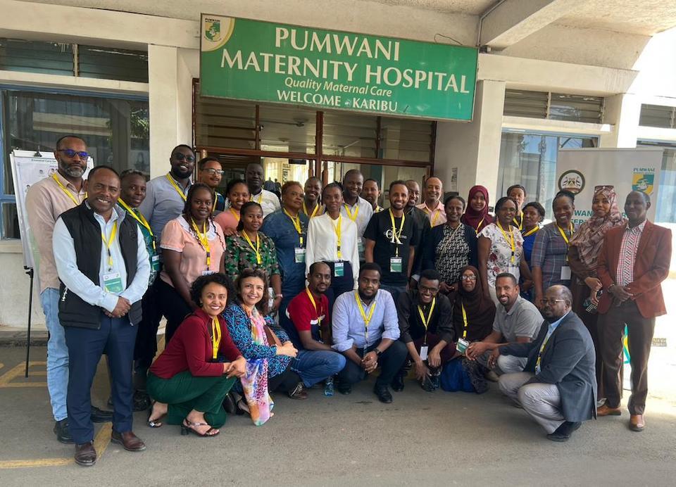 Health workers at Pumwani Maternity Hospital, Nairobi, Kenya.