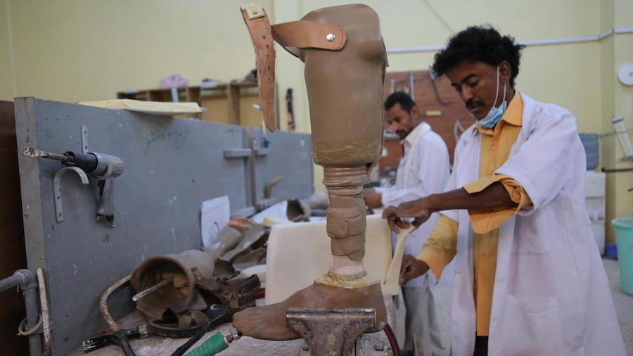 UNICEF, Yemen, Prostheses and Physiotherapy Clinic, Aden