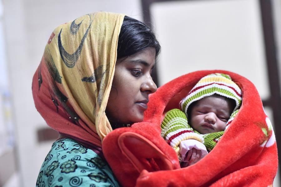 Kavita and her husband Vikas welcome their first child (baby girl 2.8 kg) on new year at Lady Hardinge Medical College, New Delhi. They are both excited to take their bundle of joy home. 
