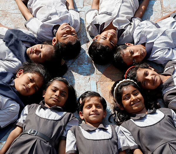 Young boys and girls pictured in ZPS School in Sanja village in Osmanabad district of Maharashtra, India. ©UNICEF/UN0783523/Magray