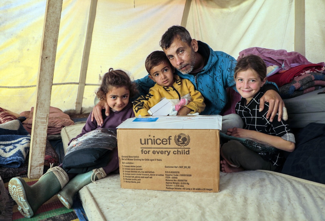 UNICEF Aids Children Facing Bitter Winter in Gaza | UNICEF USA