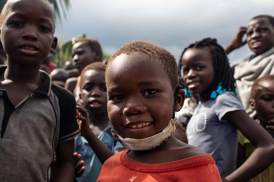 Children and their families from the region receive shelter, access to clean water, food, health services and school supplies in the immediate aftermath of Cyclone Eloise in Mozambique.