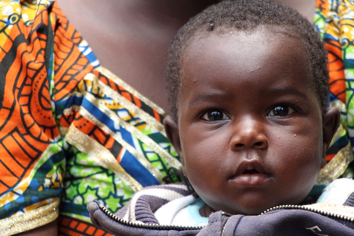 Dzam-Dzam's last surviving son, Hapso (name changed), age 3, is receiving treatment for malnutrition from a UNICEF-supported nutrition center. He's now putting on weight and becoming a healthy baby again. 