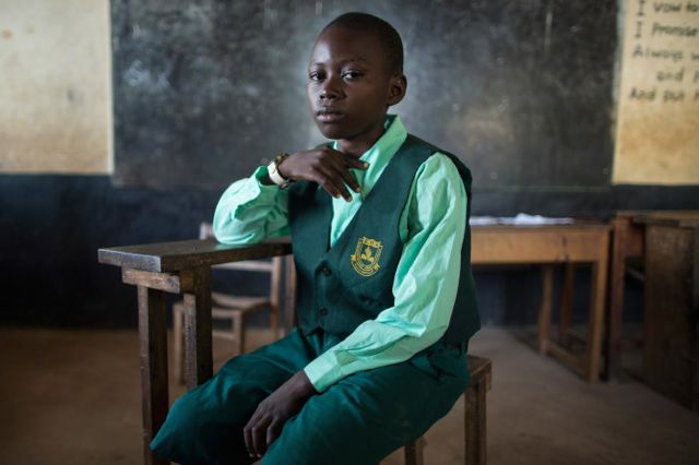 Jan lives in Sierre Leone, and his family escaped Ebola because his mother ensured the family washed their hands and wore protective clothing. 