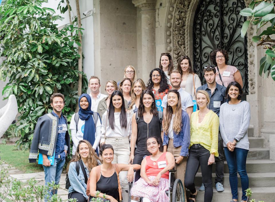 Members of UNICEF NextGen and staff in Mexico City. Kelly Wilson is in the third row, second from left. 