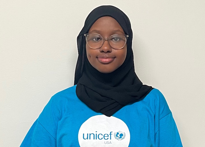 UNICEF USA Youth Council Member Salma Abdi attended COP26 in Glasgow, Scotland in 2021.