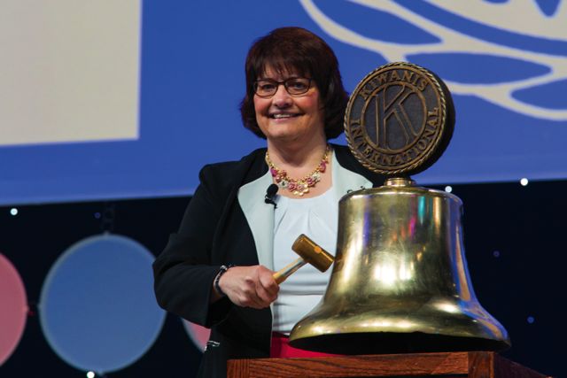 Sue Petrisin has made history as Kiwanis&#039; first woman president