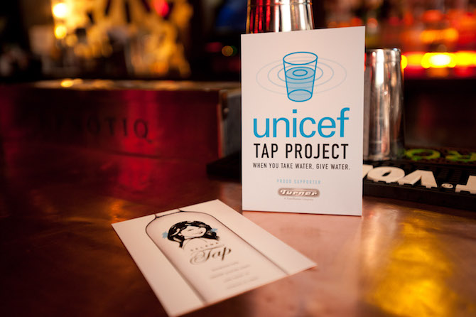 The UNICEF Tap Project got its start as an initiative that asked restaurant diners to donate $1 for tap water to support UNICEF water, sanitation and hygiene (WASH) programs. 