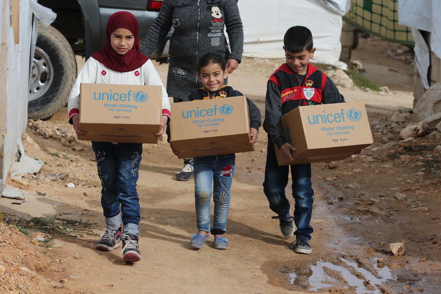 UNICEF, winter, Syrian refugees, Lebanon, humanitarian aid