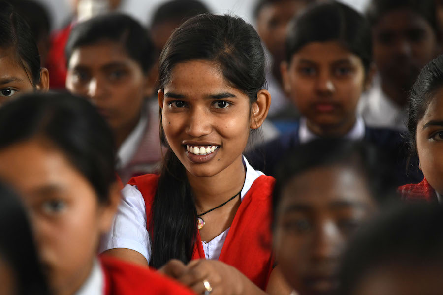 Across India, UNICEF supports girls who are mobilizing other girls, schools, and communities to create a social network empowering them to raise their voices against any child rights violation, including child marriages. Kiran is among them