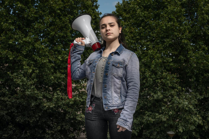 Ariana Palombo, 21-year-old climate action activist from Uruguay.