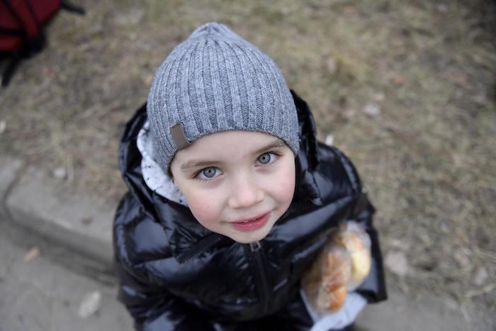 Max, 4, who left Ukraine with his mother, Aliona, for Romania on Feb. 27, 2022.