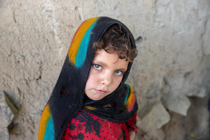 Nazi, 4, Barmal District, Paktika Province, Afghanistan, received emergency support from UNICEF after surviving an earthquake that killed most of her family and flattened her home on June 22, 2022.