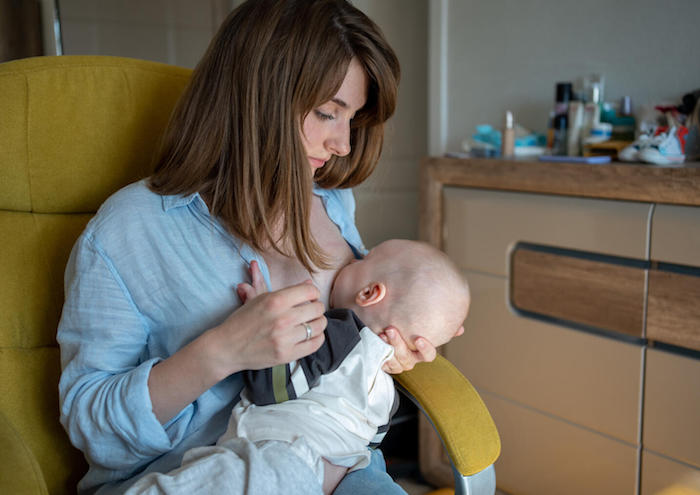Born just before the start of the war in Ukraine, baby Yehor has been exclusively breastfed by his mother, Yevheniya.
