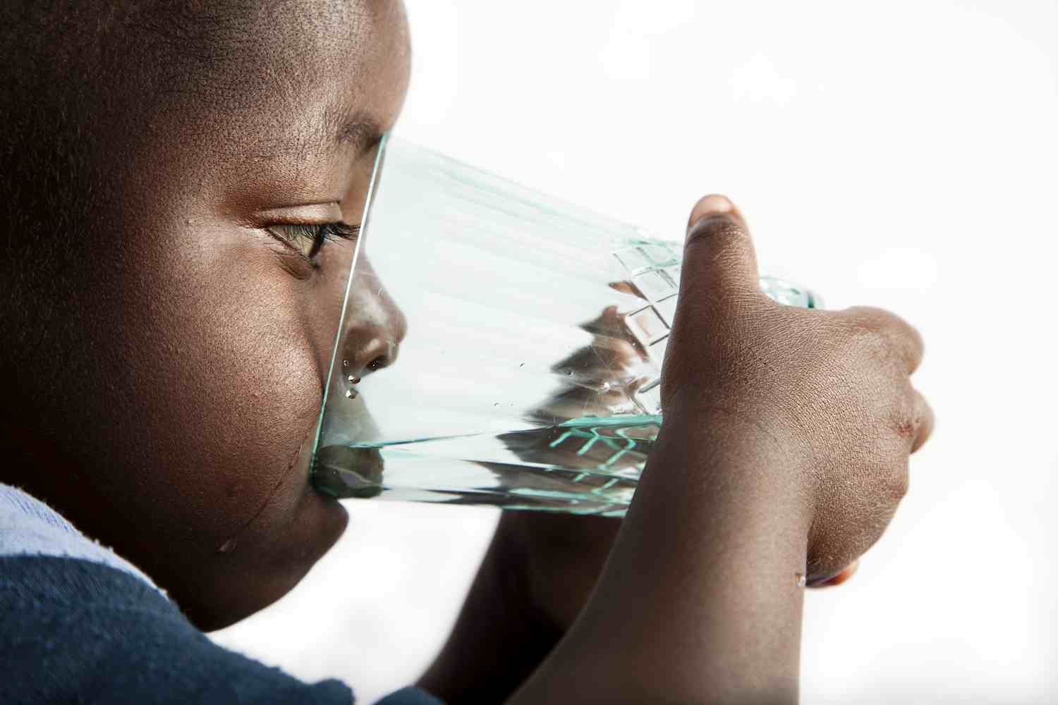 After a UNICEF water project in his Malawi village, Tamdani, 2, has access to clean, safe drinking water