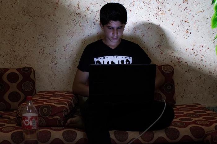  The Internet has its risks and rewards. Being able to surf online sustains vulnerable kids like Fares. He lives in the Gaza Strip where rolling blackouts for hours a day made it hard to stay connected with the outside world. But when his laptop is up and