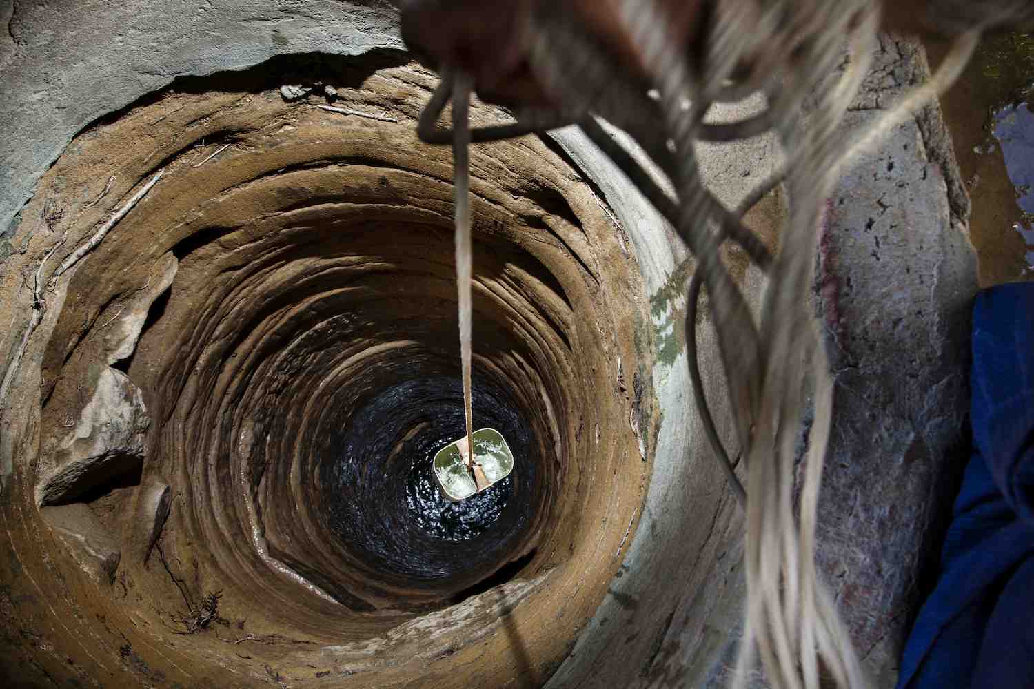 UNICEF-dug well in rural Myanmar