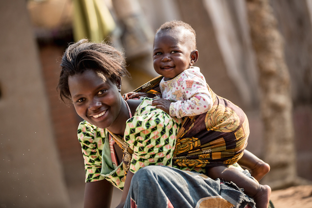Mother and son in Malawi