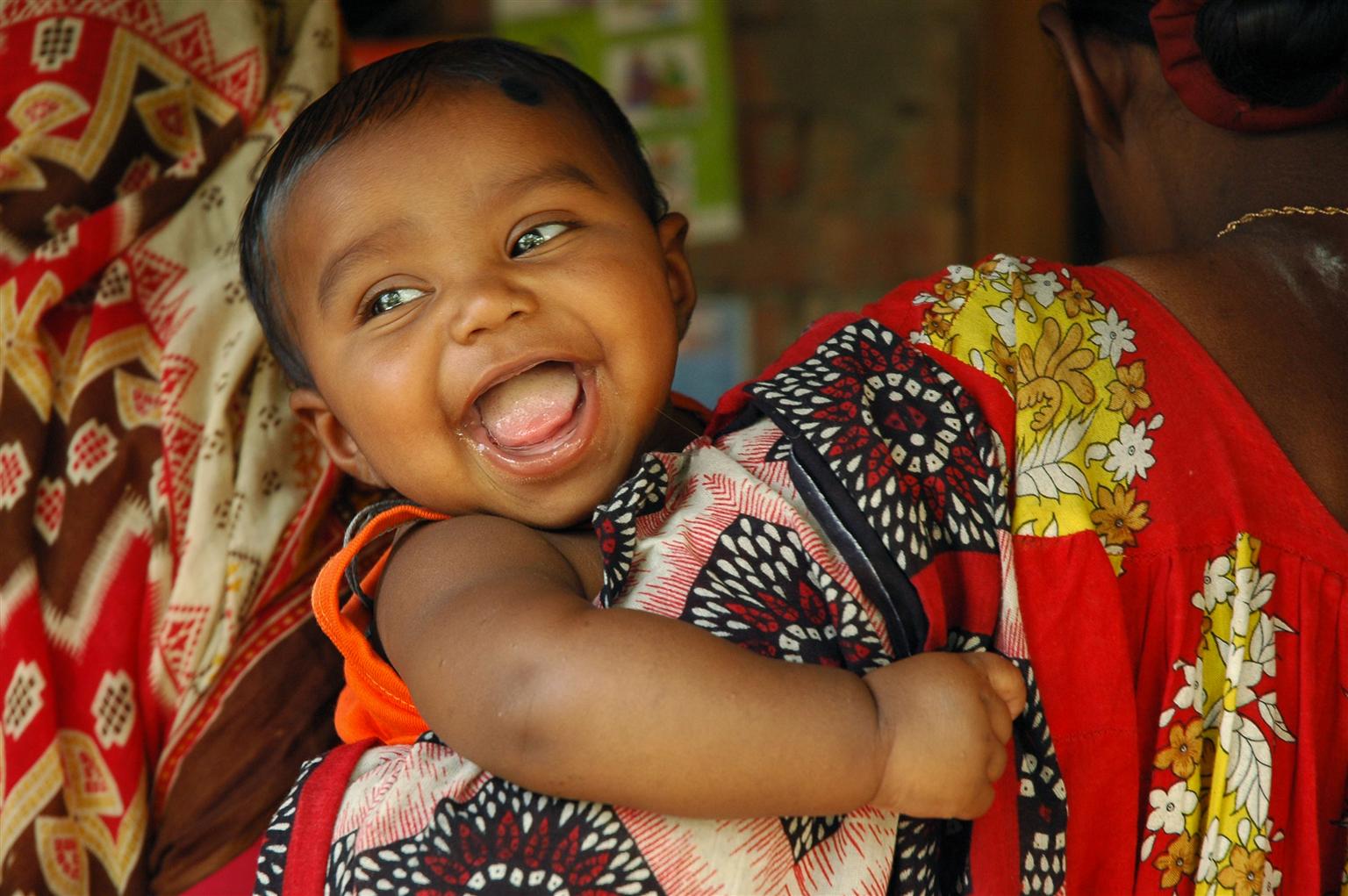 A mother and child in Bangladesh.