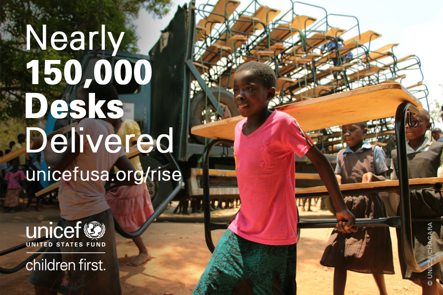 Rise Up and Learn Donate a Desk Resources UNICEF USA