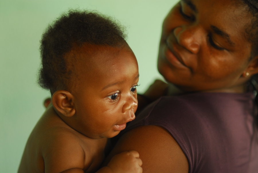 An infant and her mother in Equatorial Guinea, which eliminated MNT in 2016.