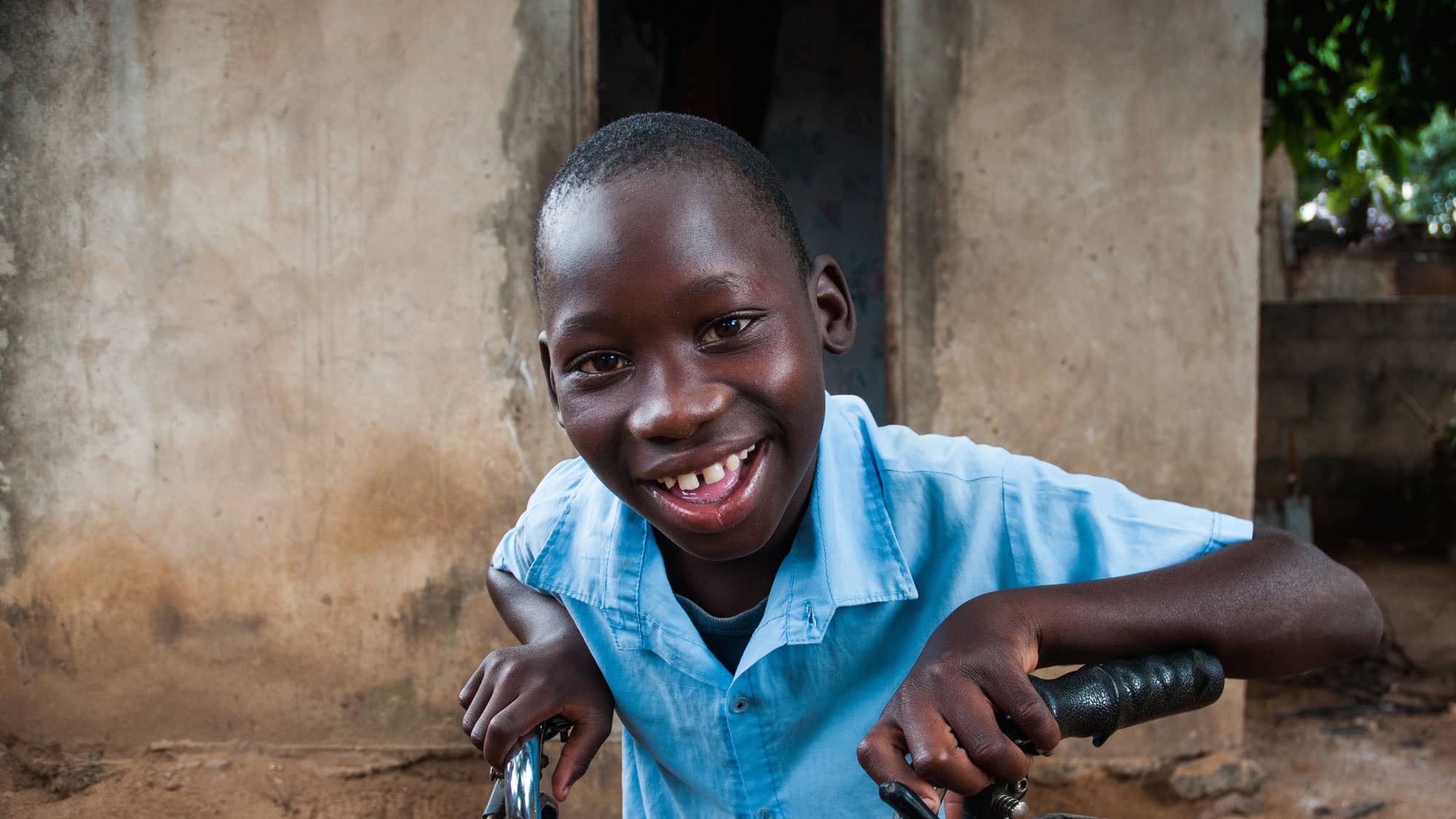 Ilídio, 11, benefits from UNICEF's support for children with disabilities in Mozambique.