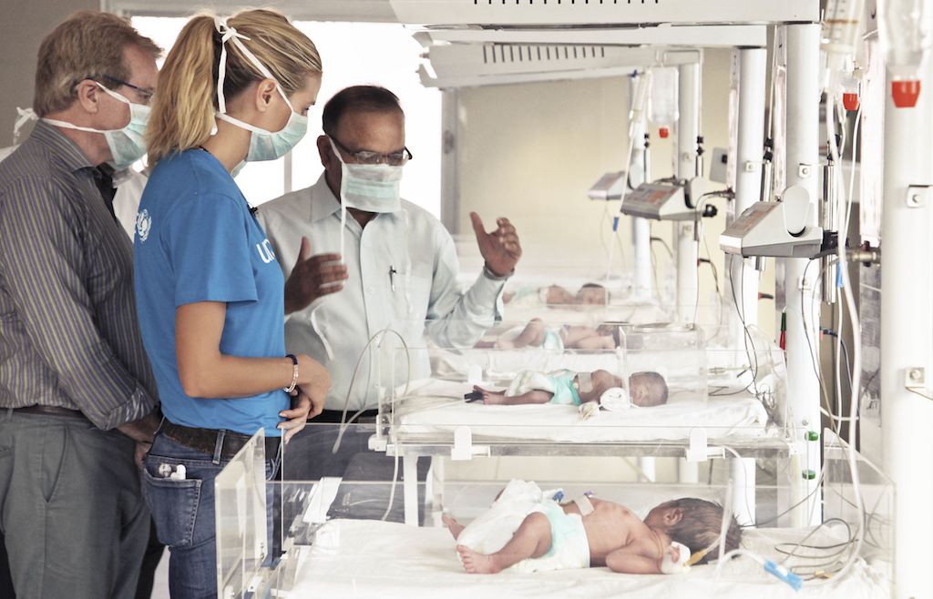 UNICEF Supporter Heidi Klum on a UNICEF Field Visit to India during 2015