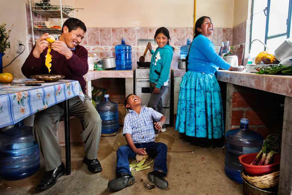“The most important thing is water. Without it we don’t have life,” says Mrs. Esteban, in rural Bolivia, where UNICEF helps ease water shortages. Her son Josue says, “My favorite thing is having baths and spraying water at the dog.” 