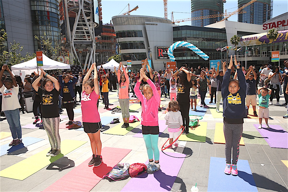 Kids get active and save lives at a UNICEF Kid Power Month 2017 event in Los Angeles, CA