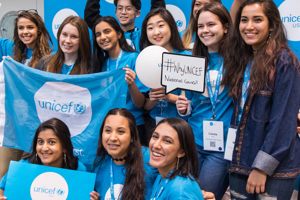 Students from all over the United States gathered in Washington, D.C. for the 2018 UNICEF USA Student Summit.