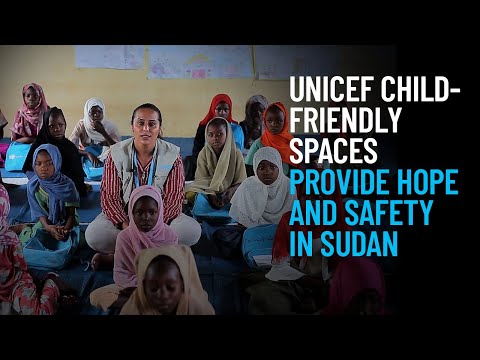 Thumbnail for video UNICEF Child-Friendly Spaces Provide Hope and Safety in Sudan