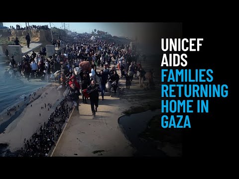 Thumbnail for video UNICEF Aids Families Returning Home in Gaza