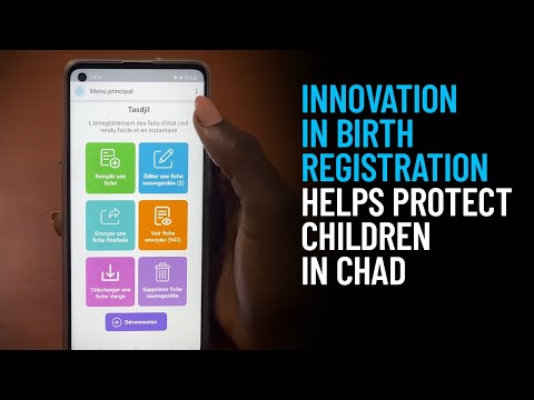 Thumbnail for video Innovation In Birth Registration Helps Protect Children in Chad