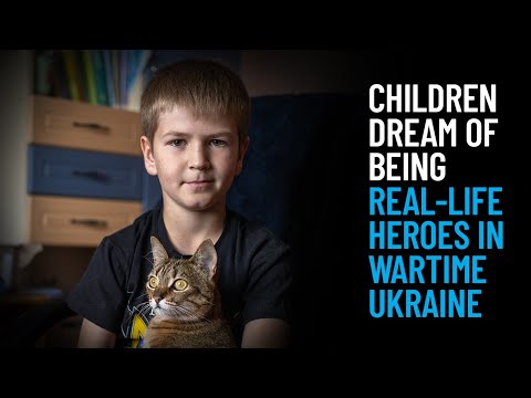 Thumbnail for video Children Dream of Being Real-Life Heroes in Wartime Ukraine