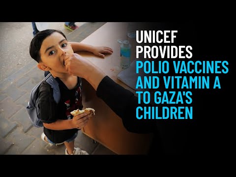 Thumbnail for video UNICEF Provides Polio Vaccines and Vitamin A to Gaza's Children