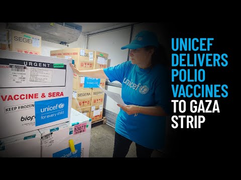 Thumbnail for video UNICEF Delivers Polio Vaccines to Gaza Strip