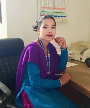 Community Medical Assistant Manju Bishwakarma, Naumule Primary Health Care Center in Nepal.