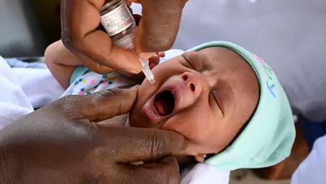 Child being given a vaccine