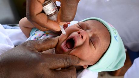 Child being given a vaccine