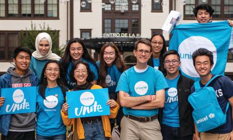 UNICEF Uniters are UNICEF USA volunteers