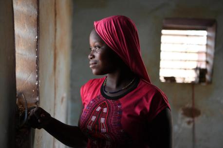 Bienvenue, 18, of Ouagadougou, Burkina Faso, who was forced into an early marriage by an uncle.