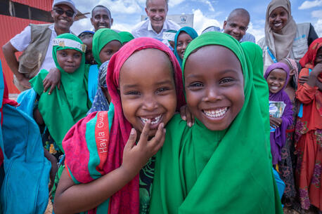 Children at Birleys IDP School in Somali Region, Ethiopia on March 20, 2023.