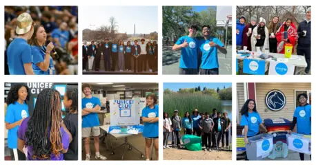 UNICEF USA Clubs photo collage