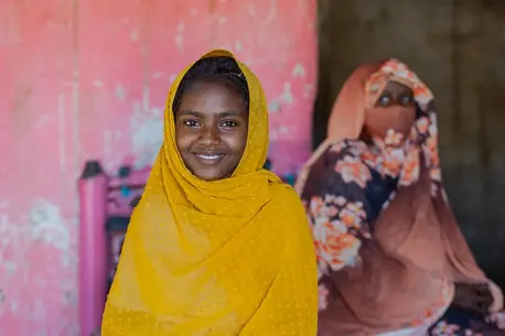 In Kassala state, Sudan, 12-year-old Shaimaa and her Auntie Fatima share experiences of life before UNICEF rehabilitated a local water plant to provide clean water for their community.