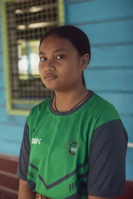 Faith, 15, of Tuvalu.