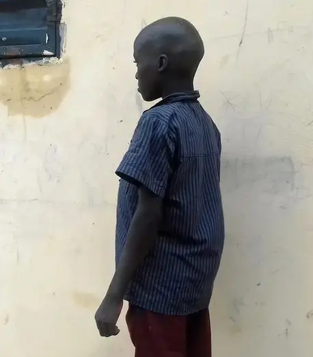 A boy in Nigeria supported by UNICEF after being released from an armed group.