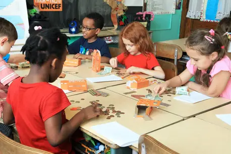 Kids learn how to be global citizens in the classroom, with the help of good teachers and UNICEF. Kids learn how to be global citizens in the classroom, with the help of good teachers and UNICEF.