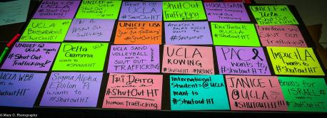 Shut Out Trafficking Signs at UCLA