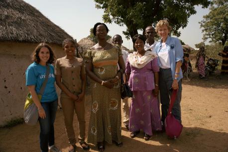 Jamie in Ghana during an MNT field visit