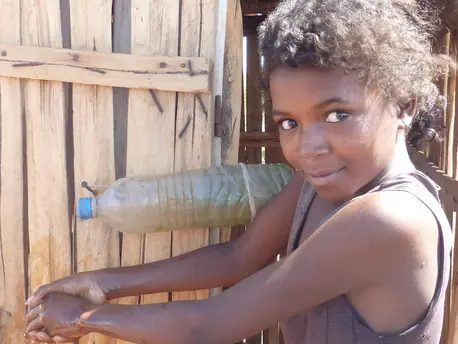 Girl Washing Hands